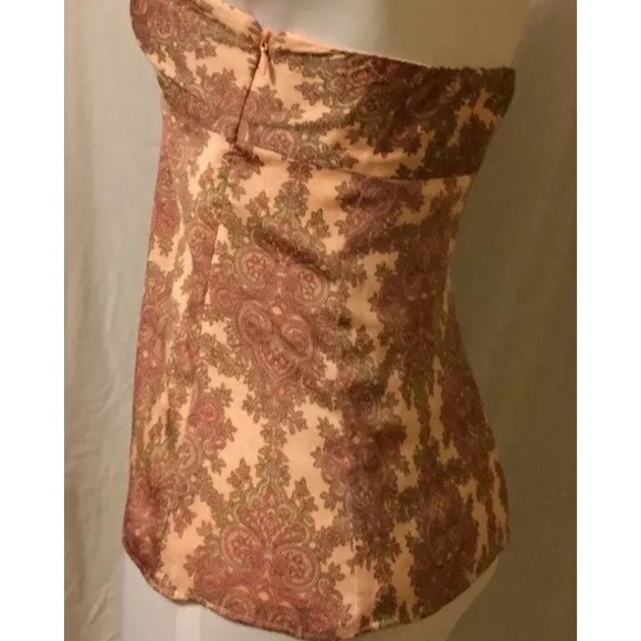 NWOT Small Ann Taylor Loft peach halter blouse - Picture 3 of 8